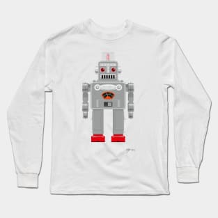 Retro Robot Long Sleeve T-Shirt